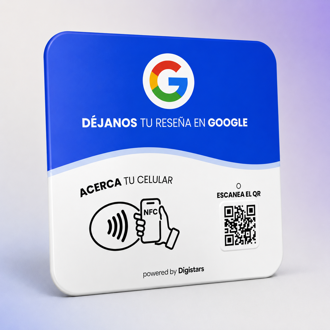 Placa de Reseñas Google