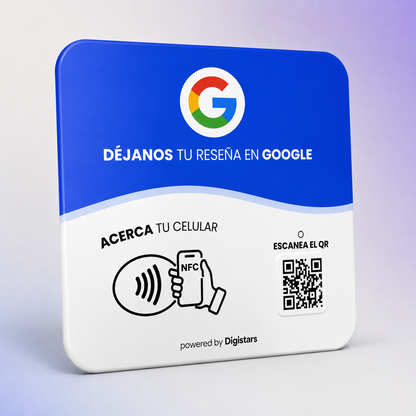 Placa de Reseñas Google