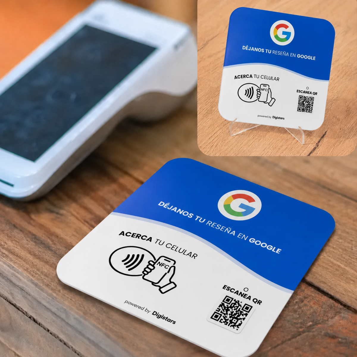 Placa de Reseñas Google