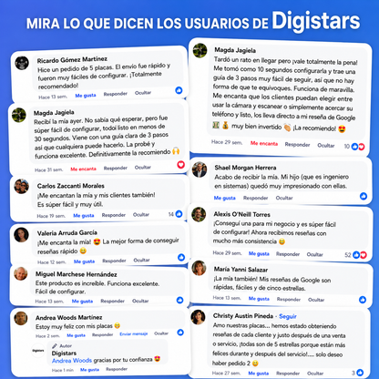Placa de Reseñas Google